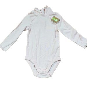 🎉 CRAZY 8 Light Pink Ruffle Turtleneck Onesie, 18-24